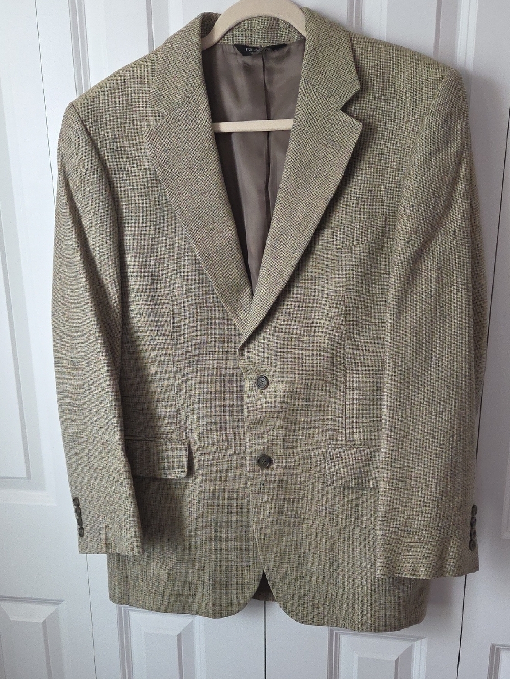 Jos. A. Bank Tan Glen Plaid Sport Coat